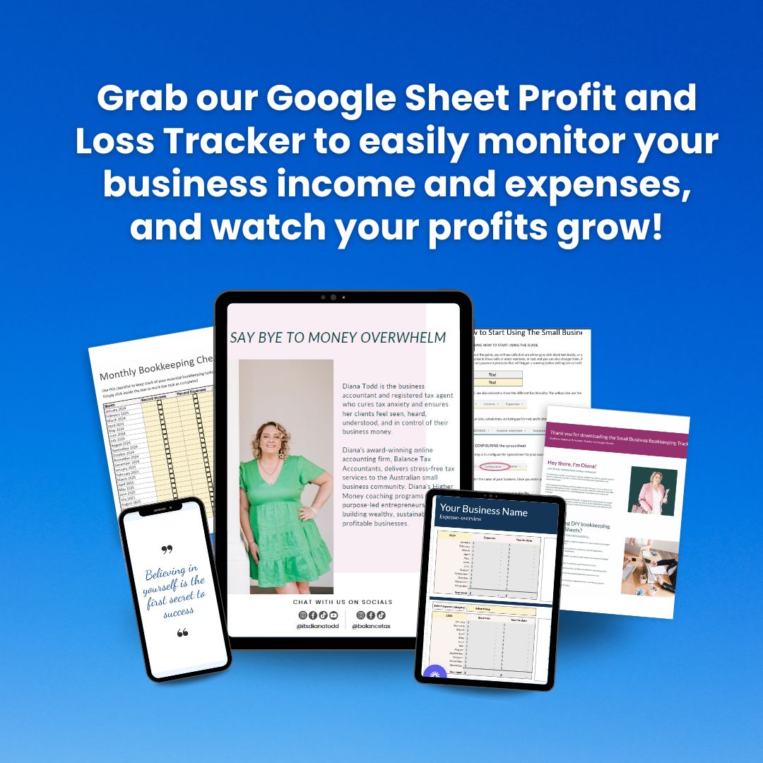 Balance Tax Free Profit and Loss Tracker